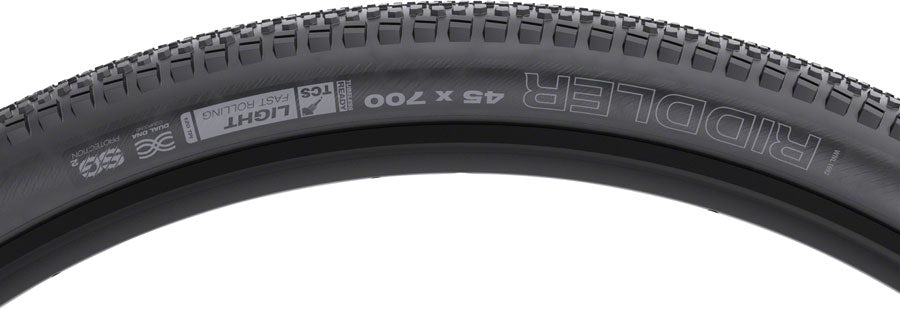 WTB Riddler Tire - 700 x 45 TCS Tubeless Folding BLK Light Fast Rolling SG2 Tires WTB   