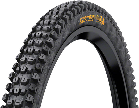 Continental Kryptotal Front Tire - 27.5 x 2.40 Tubeless Folding BLK Super Soft Downhill Casing E25 Tires Continental   