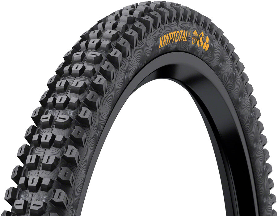 Continental Kryptotal Front Tire - 27.5 x 2.40 Tubeless Folding BLK Endurance Trail Casing E25 Tires Continental   