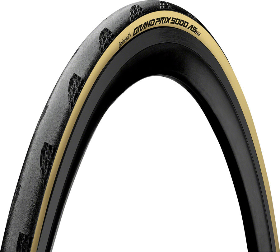 Continental Grand Prix 5000 All Season TR Tire - 700 x 25 Tubeless Folding BLK/Cream BLKChili Vectran Breaker LazerGrip Tires Continental   
