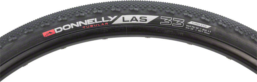 Donnelly Sports LAS Tire - 700 x 33 Tubeless Folding Black Tires Donnelly Sports   