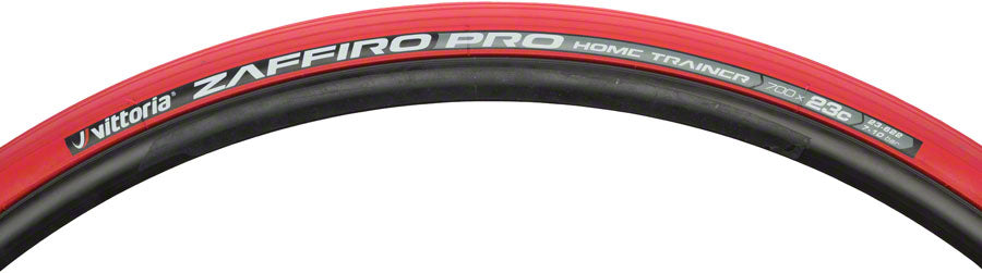 Vittoria Zaffiro Pro Home Trainer Tire - 700 x 23 Folding Clincher Red Trainer Tire Vittoria   
