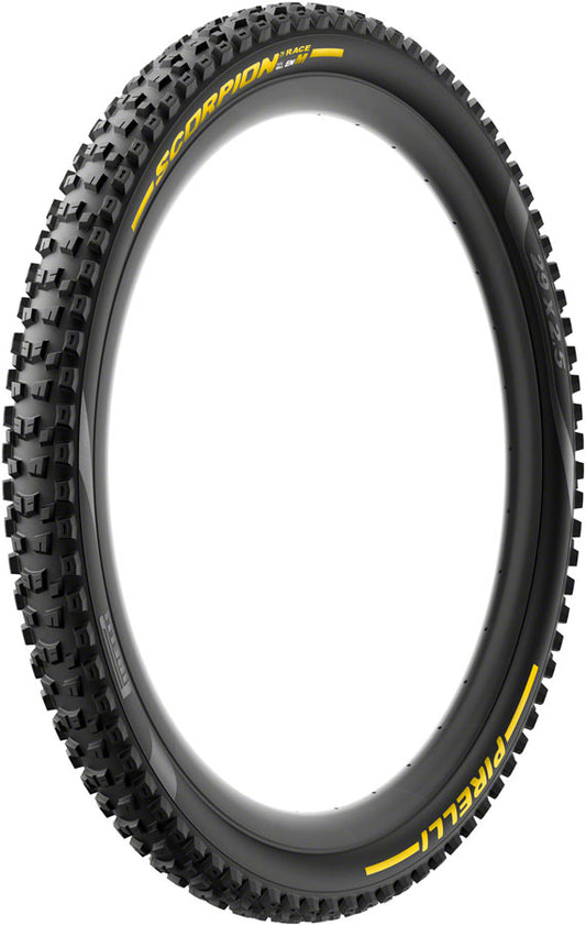 Pirelli Scorpion Race Enduro M Tire - 29 x 2.5 Tubeless Folding YLW Label DualWALL SmartEVO DH Tires Pirelli   