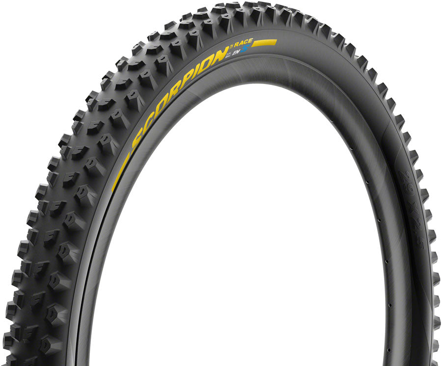Pirelli Scorpion Race Enduro S Tire - 29 x 2.5 Tubeless Folding YLW Label DualWALL SmartEVO DH Tires Pirelli   