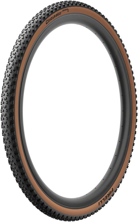 Pirelli Cinturato Gravel S Tire - 700 x 45 Tubeless Folding Black/Tan Tires Pirelli   