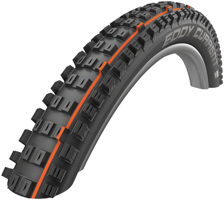 Schwalbe Eddy Current Front Tire - 29 x 2.4 Tubeless Folding BLK Super Trail Addix Soft Tires Schwalbe   