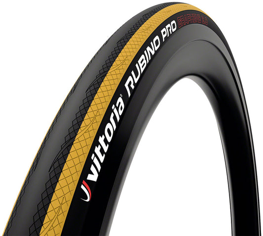 Vittoria Rubino IV Tire - 700 x 25 Clincher  Folding  Black/Yellow 3C G2.0 Tires Vittoria   