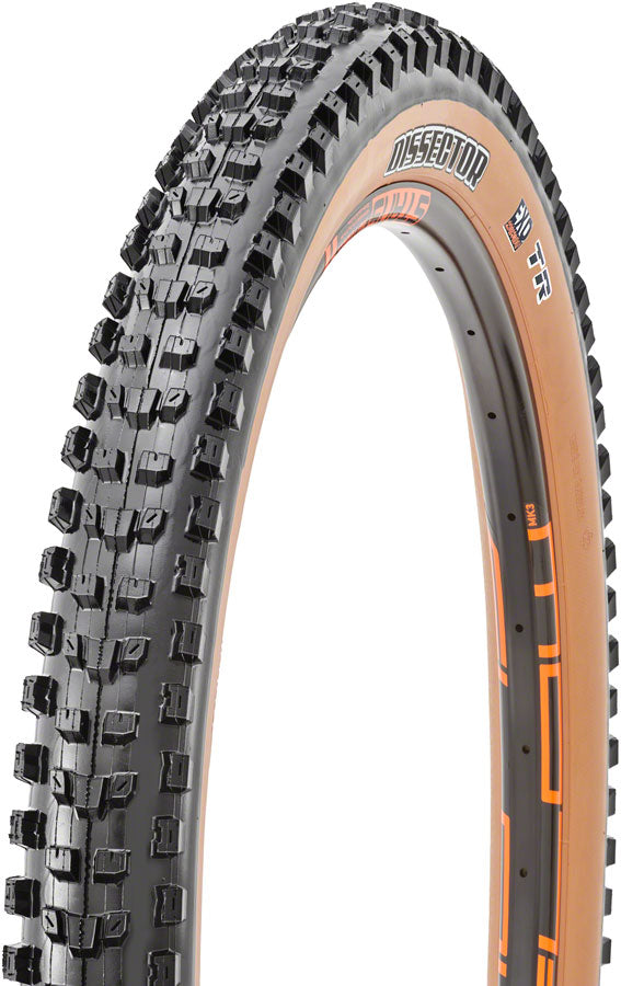 Maxxis Dissector Tire - 29 x 2.6 Tubeless Folding Black/Tan Dual EXO Tires Maxxis   