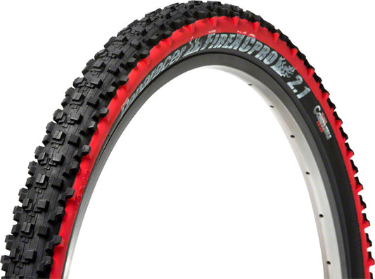 Panaracer Fire Pro Tire - 26 x 2 .1 Tubeless Folding Black/Red Tires Panaracer   