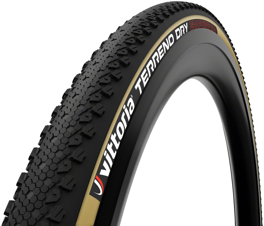 Vittoria Terreno Dry Tire - 700 x 40 Tubeless Folding Black/Tan 1C G2.0 Tires Vittoria   