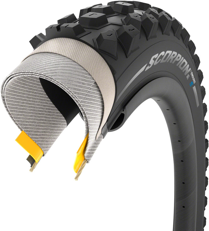 Pirelli Scorpion Enduro S Tire - 29 x 2.4 Tubeless Folding BLK HardWall SmartGrip Gravity Tires Pirelli   