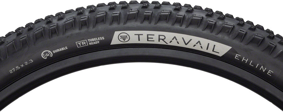 Teravail Ehline Tire - 27.5 x 2.3 Tubeless Folding BLK Durable Fast Compound Tires Teravail   