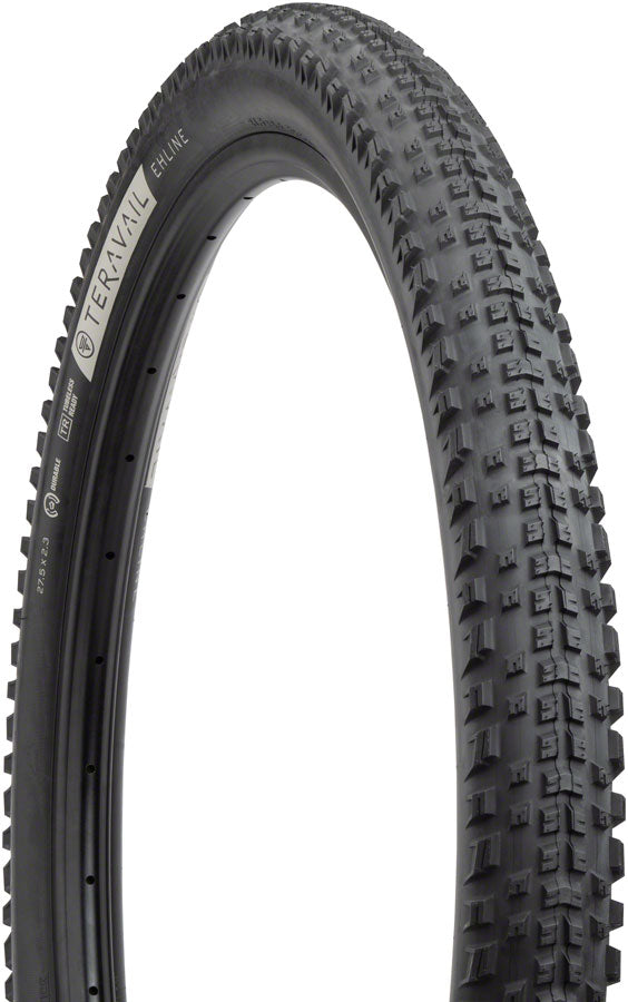 Teravail Ehline Tire - 27.5 x 2.3 Tubeless Folding BLK Durable Fast Compound Tires Teravail   