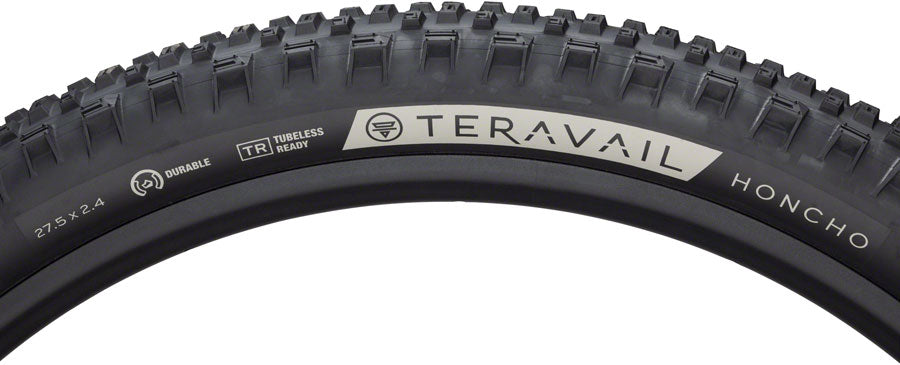 Teravail Honcho Tire - 27.5 x 2.4 Tubeless Folding BLK Light Supple Grip Compound Tires Teravail   
