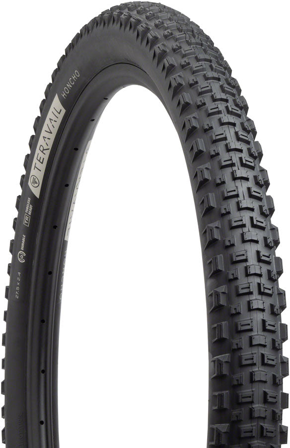 Teravail Honcho Tire - 27.5 x 2.4 Tubeless Folding BLK Light Supple Grip Compound Tires Teravail   