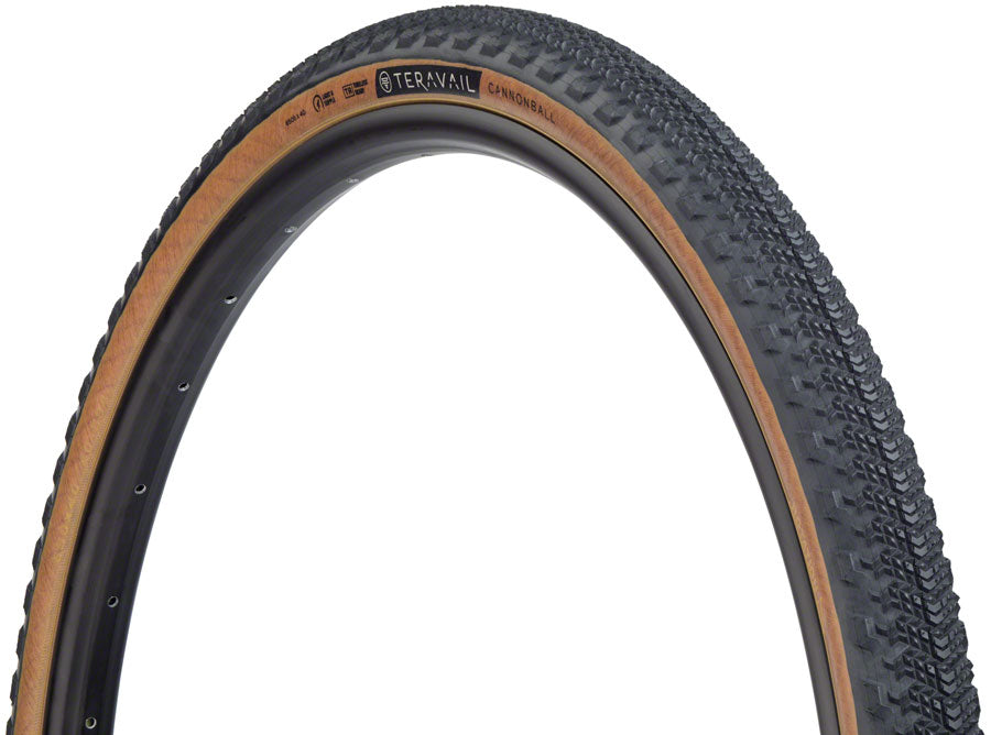 Teravail Cannonball Tire - 650b x 40 Tubeless Folding Tan Light and Supple Tires Teravail   