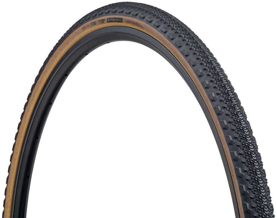 Teravail Cannonball Tiire - 700 x 35 Tubeless Folding Tan Durable 60tpi Fast Compound Tires Teravail   