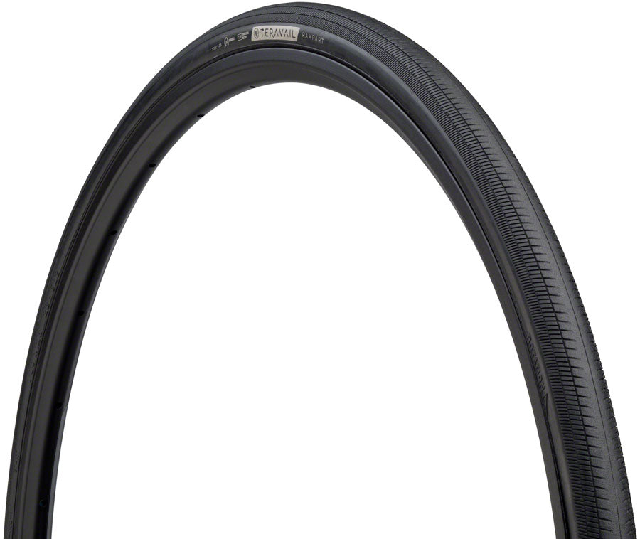 Teravail Rampart tire - 700 x 28 Tubeless Folding BLK Durable Fast Compound Tires Teravail   
