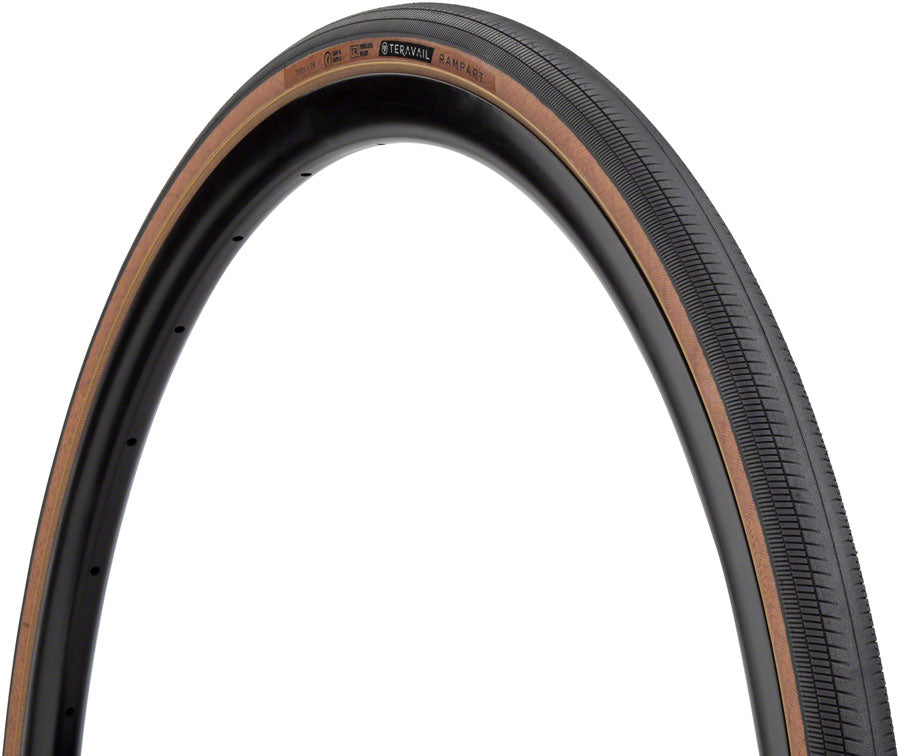 Teravail Rampart Tire - 700 x 28 Tubeless Folding Tan Light Supple Fast Compound Tires Teravail   