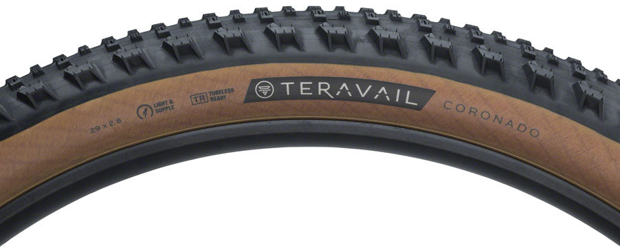 Teravail Coronado Tire - 29 x 2.8 Tubeless Folding Tan Light and Supple Tires Teravail   