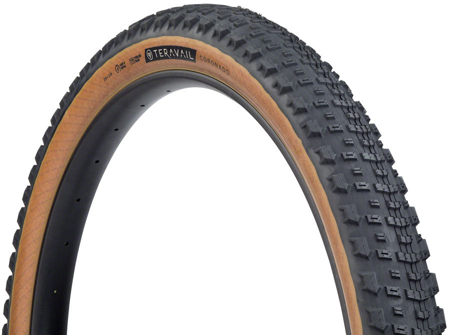 Teravail Coronado Tire - 29 x 2.8 Tubeless Folding Tan Light and Supple Tires Teravail   