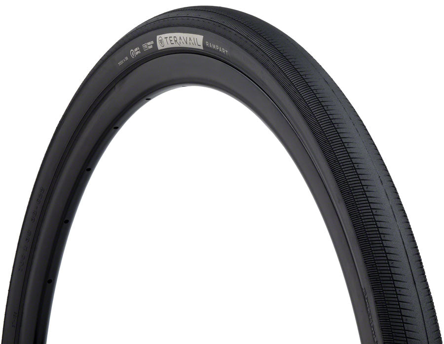 Teravail Rampart Tire - 700 x 38 Tubeless Folding BLK Light Supple Fast Compound Tires Teravail   