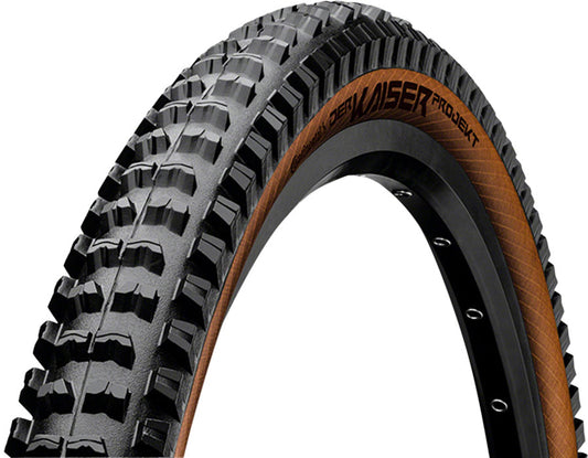 Continental Der Kaiser Projekt Tire - 27.5 x 2.40 Clincher Folding BLK/Amber ProTection Apex Tires Continental   