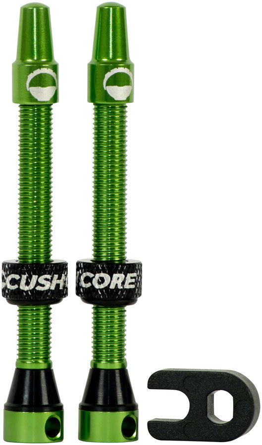 CushCore Valve Set - 55mm Green Tubeless Valves CushCore   
