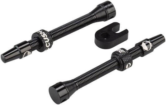 CushCore Valve Set - 55mm Black Tubeless Valves CushCore   