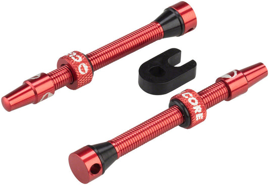 CushCore Valve Set - 55mm Red Tubeless Valves CushCore   