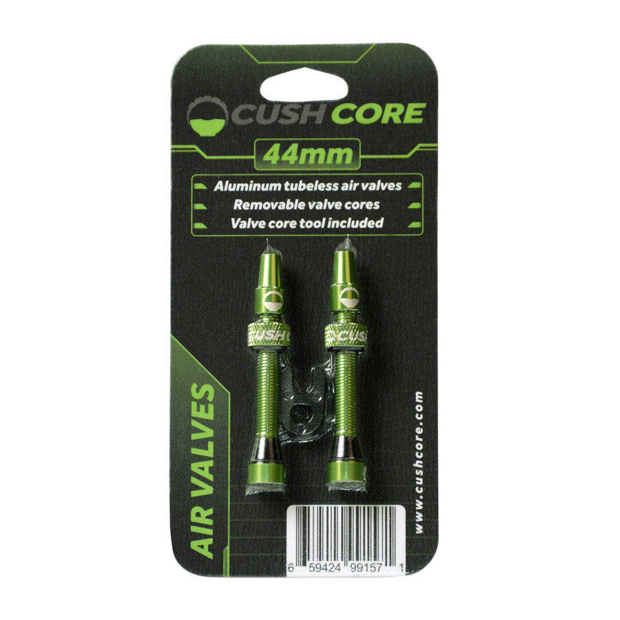 CushCore Valve Set - 44mm Green Tubeless Valves CushCore   