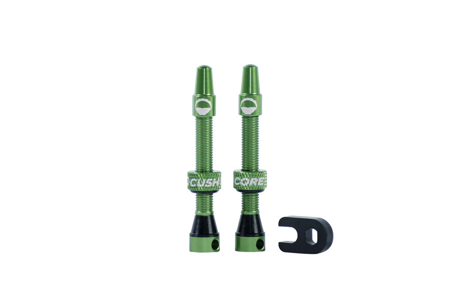 CushCore Valve Set - 44mm Green Tubeless Valves CushCore   