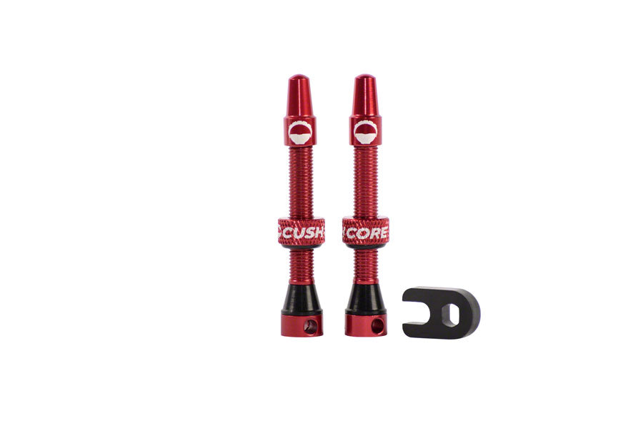 CushCore Valve Set - 44mm Red Tubeless Valves CushCore   