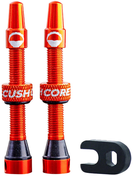 CushCore Valve Set - 44mm Orange Tubeless Valves CushCore   