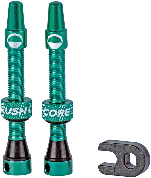 CushCore Valve Set - 44mm Turquoise Tubeless Valves CushCore   