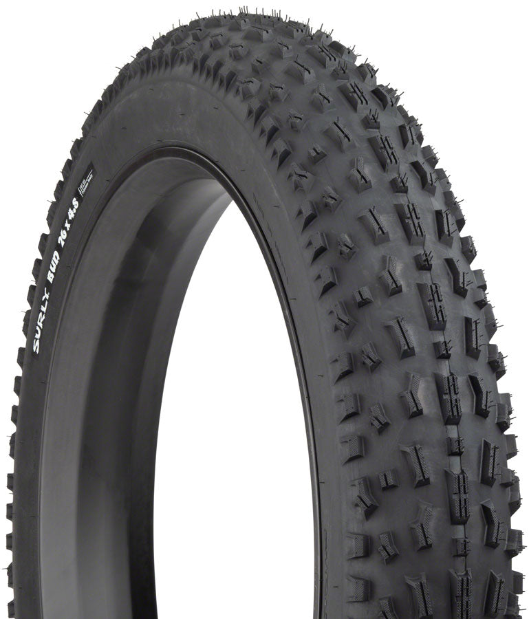 Surly Bud Tire - 26 x 4.8 Tubeless Folding Black 120tpi Tires Surly   