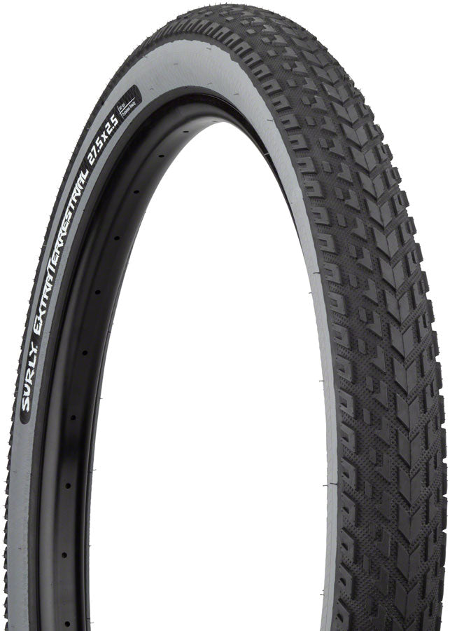 Surly ExtraTerrestrial Tire - 27.5 x 2.5 Tubeless Folding Black/Slate 60tpi Tires Surly   