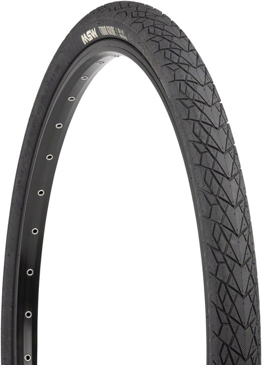 MSW Tour Guide Tire - 26 x 1.75 Black Rigid Wire Bead 33tpi Tires MSW   