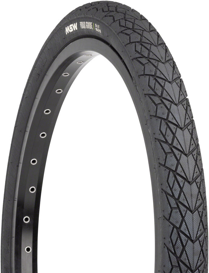 MSW Tour Guide Tire - 20 x 1.75 Black Folding Wire Bead 33tpi Tires MSW   