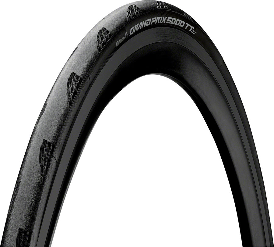 Continental Grand Prix 5000 Timetrial TR Tire - 700 x 28 Tubeless Folding BLK BLKChili Vectran Breaker LazerGrip ACT Tires Continental   