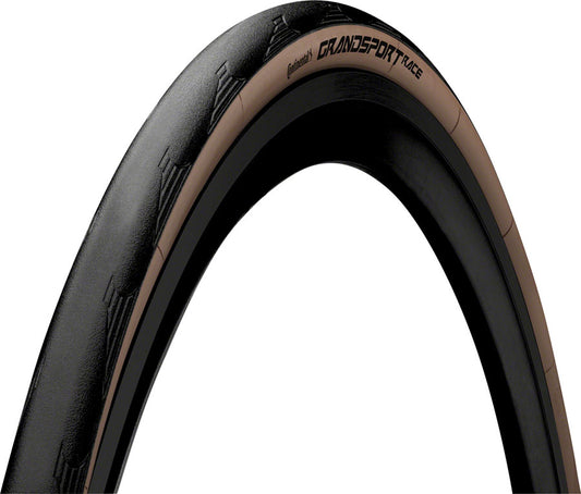 Continental Grand Sport Race Tire - 700 x 28 Clincher Folding BLK/Brown PureGrip NyTech Breaker Tires Continental   