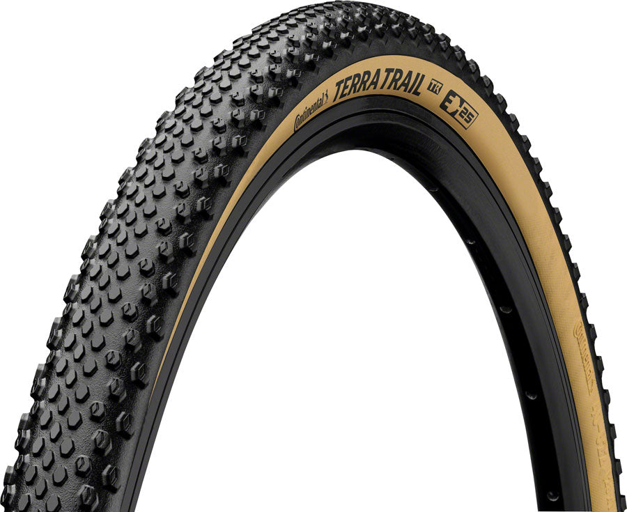 Continental Terra Trail Tire - 650b x 47 Tubeless Folding BLK/Cream PureGrip ShieldWall System E25 Tires Continental   