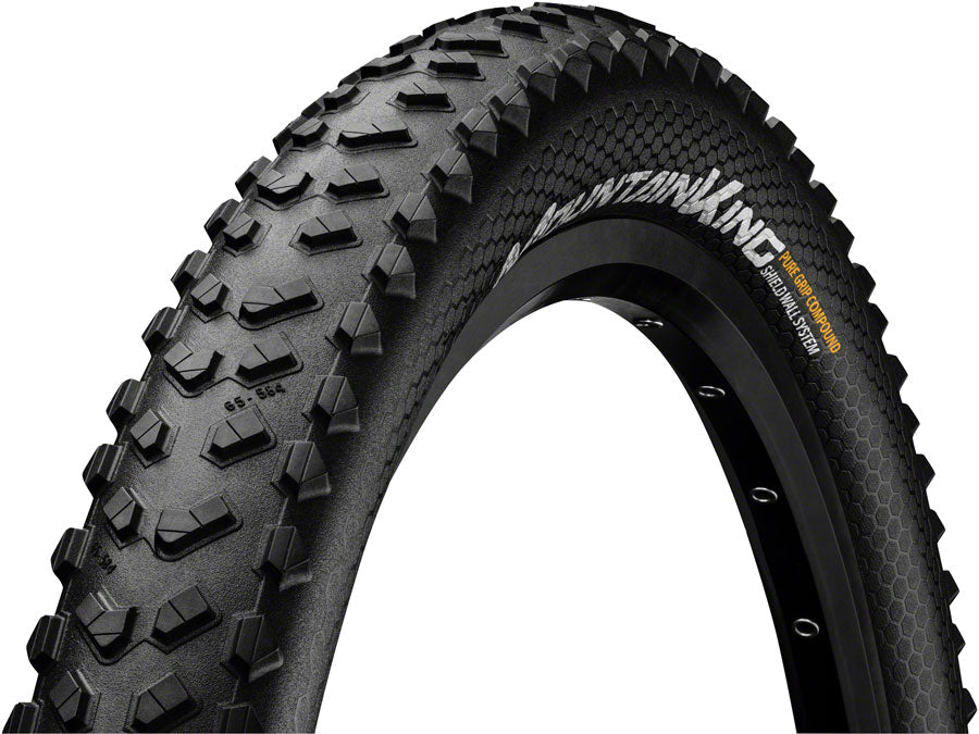 Continental Mountain King Tire - 29 x 2.30 Tubeless Folding BLK PureGrip ShieldWall System E25 Tires Continental   