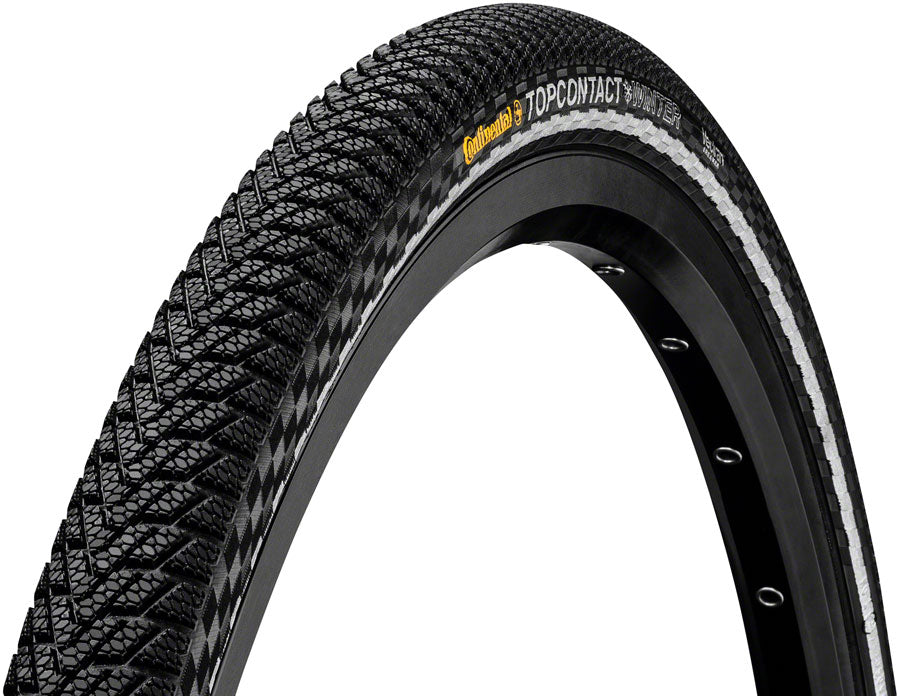 Continental Top Contact Winter II Premium Tire - 700 x 35 Clincher Folding BLK/Reflex Vectran Breaker E50 Tires Continental   