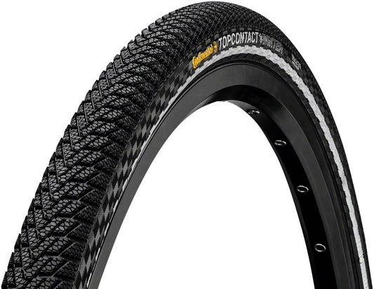 Continental Top Contact Winter II Premium Tire - 700 x 35 Clincher Folding BLK/Reflex Vectran Breaker E50 Tires Continental   