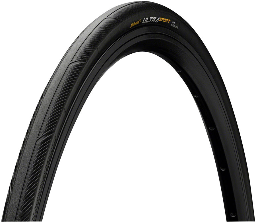 Continental Ultra Sport III Tire - 700 x 28 Clincher Folding BLK PureGrip Performance E25 Tires Continental   