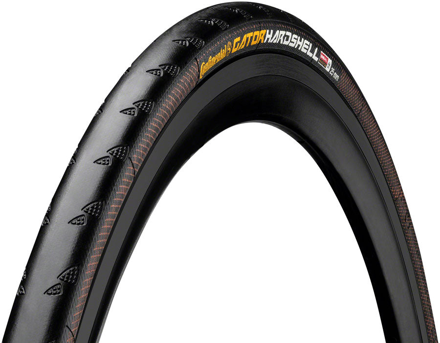 Continental Gator Hardshell Tire - 700 x 25 Clincher Folding Black Hardshell Tires Continental   