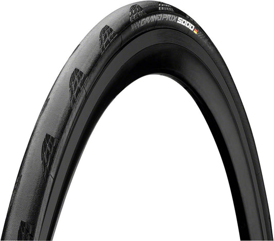 Continental Grand Prix 5000 Tire - 700 x 23 Clincher Folding BLK BLKChili Vectran Breaker LazerGrip ACT Tires Continental   