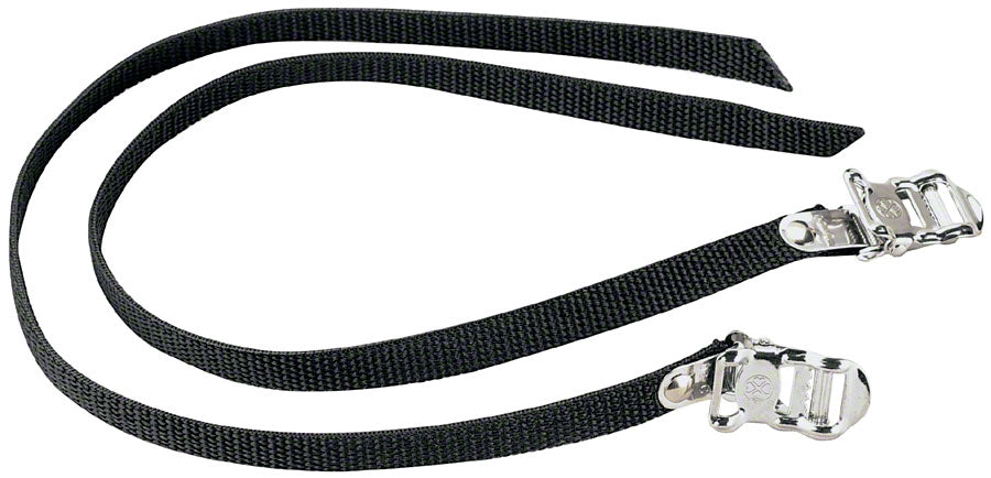 Dimension Nylon 450mm Basic Toe Straps Black Pair Toe Clip & Strap Dimension   