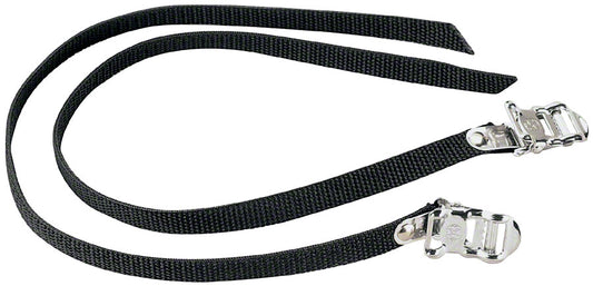 Dimension Nylon 450mm Basic Toe Straps Black Pair Toe Clip & Strap Dimension   